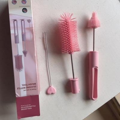 Solicone Baby Bottlle Brush Set