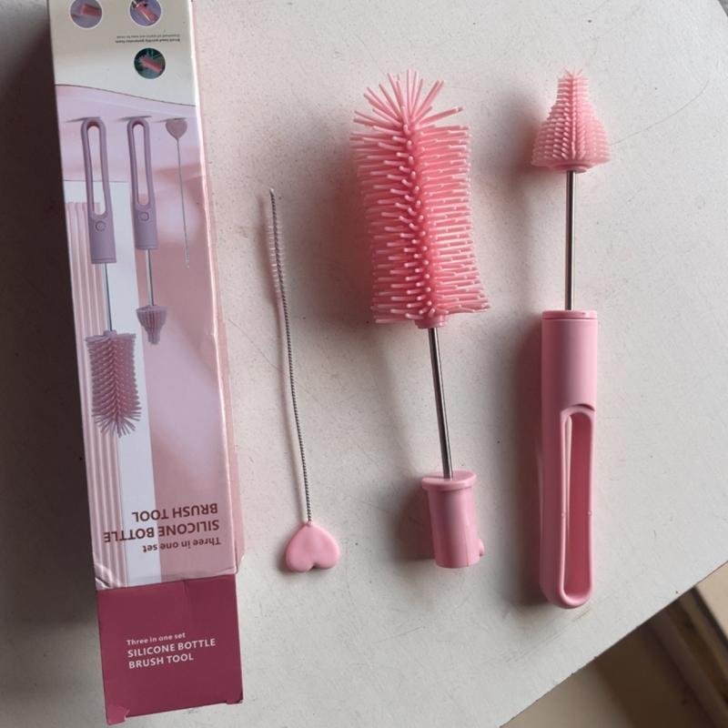 Solicone Baby Bottlle Brush Set