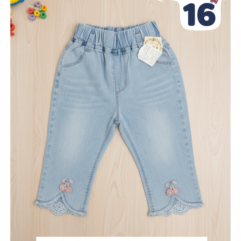 denim with decorative elements