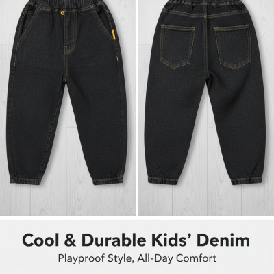 cool black denim 8-10 years