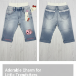 mid wash denim capri pant size 6