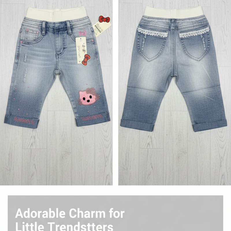 mid wash denim capri pant size 6