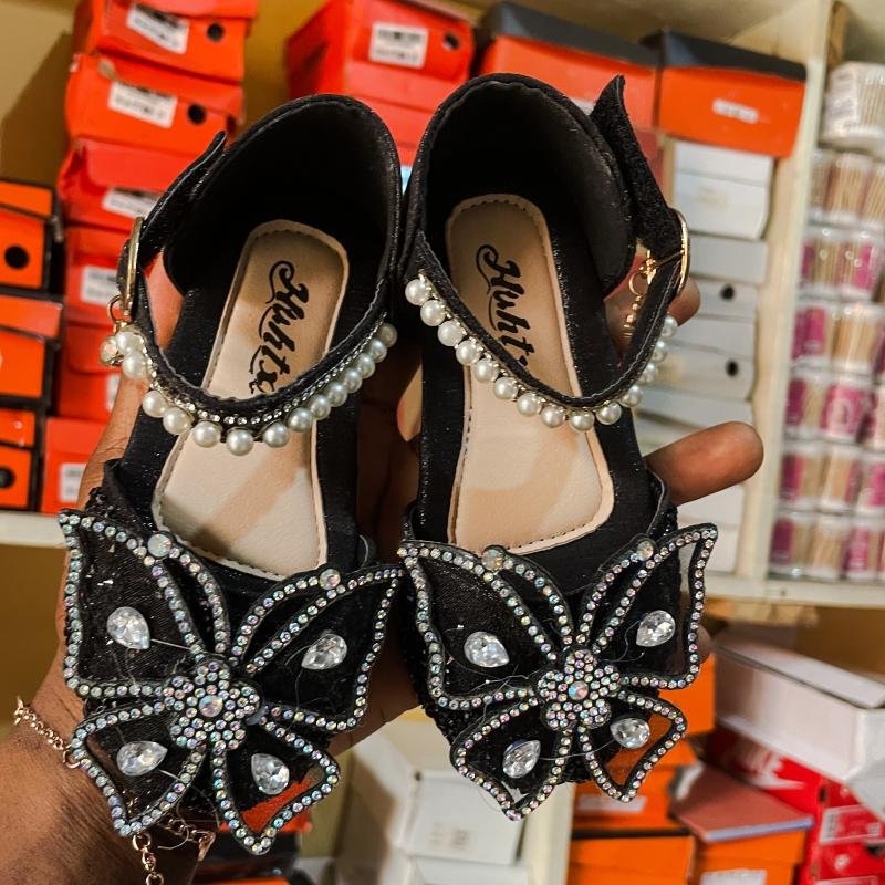 Black Princess High Heels for Girls