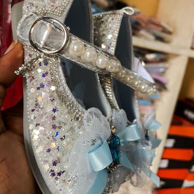 Princess glitter sandals girls
