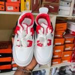 White and Red Sneakers Unisex