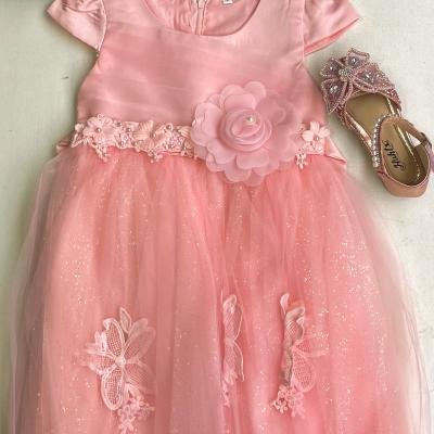 Pink Baby Girl Party Ball Dress