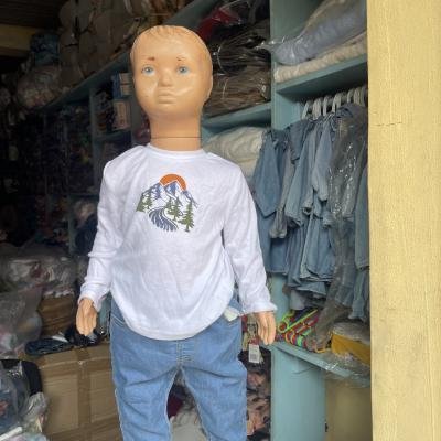 long sleeve top and jean trouser