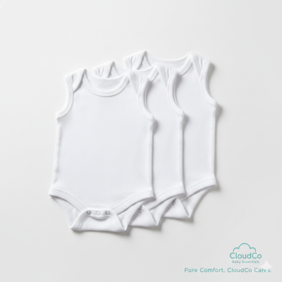 Sleeveless white Body Suit