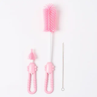 Solicone Baby Bottlle Brush Set
