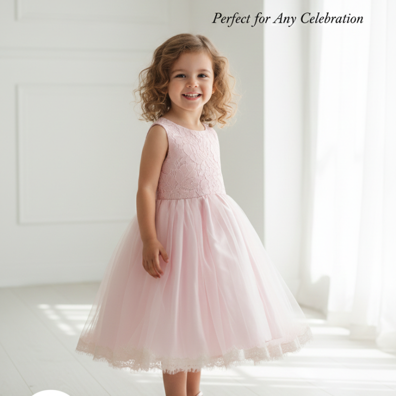 Sleeveless Peach Gown 3 - 4 Years