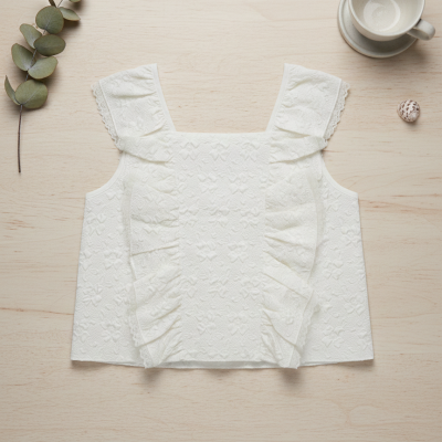fashionable cream blouse