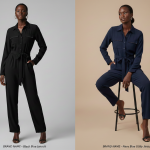 girl's button front jumpsuit