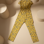 sleeveless floral jumpsuit