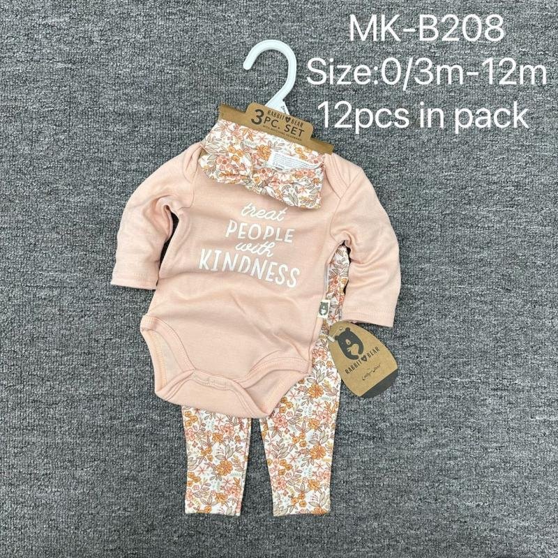 Rabbit Bear 3-piece baby clothing set