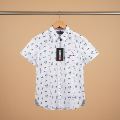 Quiksilver short-sleeve button down shirt .004